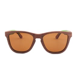 Ympäristöystävälliset puiset aurinkolasit Brown/Green