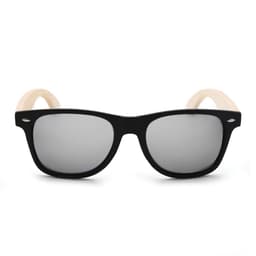 Ympäristöystävälliset puiset aurinkolasit Black/Tan
