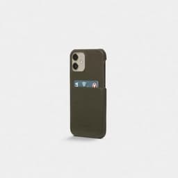 Trunk iPhone 12/iPhone 12 Pro Skal Leather Backcover Grön