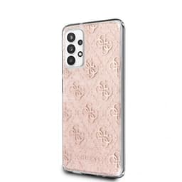 Guess Samsung Galaxy A32 5G Kuori Glitter Cover Vaaleanpunainen
