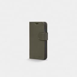 Trunk iPhone 12 Mini Etui Leather Wallet Avtakbart Deksel Grønn