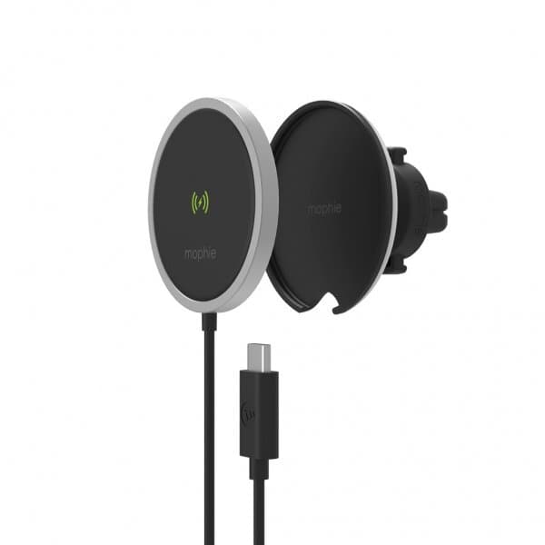 Mophie Autoteline Snap+ Wireless Vent Mount MagSafe Musta