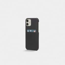 Trunk iPhone 12 Mini Kuori Leather Backcover Musta