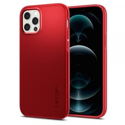 Spigen iPhone 12/iPhone 12 Pro Deksel Thin Fit Rød