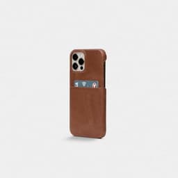 Trunk iPhone 12 Pro Max Kuori Leather Backcover Ruskea