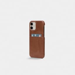Trunk iPhone 12/iPhone 12 Pro Deksel Leather Backcover Brun