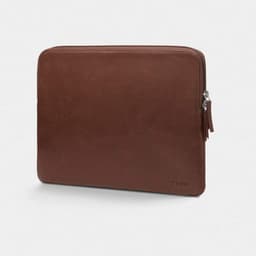 Trunk 13"" Leather Sleeve Brun