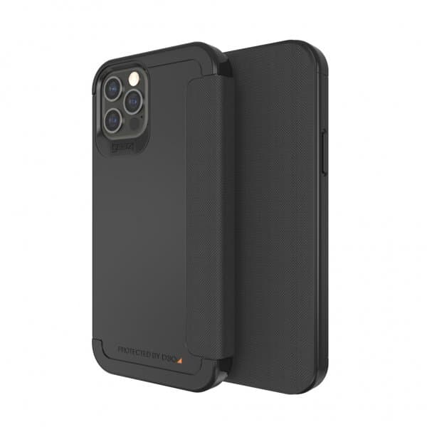 Gear4 iPhone 12/iPhone 12 Pro Fodral Wembley Flip Svart