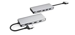 Macbook Pro -telakointiasema 1–12 porttiin, Dual HDMI, 1x DP, 1x USB C, PD 87 W, 1x RJ45 Giga, 4x USB A, 2xSD/TF 1x -ääni