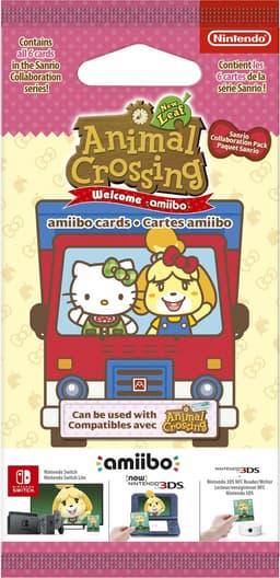 Nintendo Animal Crossing amiibo samlarkort (Sanrio Collaboration Pack)