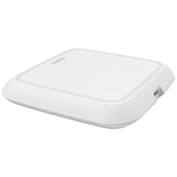 Zens Qi 10 W trådløs opladningsplade (hvid)