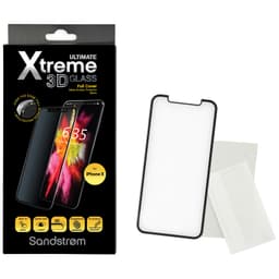 Sandstrøm 3D Curved Glass iPhone X/Xs/11 Pro (sort)