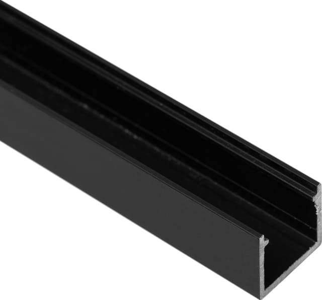 Loox5 aluminiumsprofil overflatemontering LED-lysstripe, 13 mm (sort)