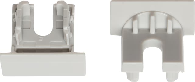 Loox5 endestykker til innfelt aluminiumsprofil, 17 mm (sølv)