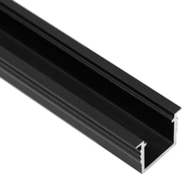 Loox5 forsænket aluminum LED-stribeprofil, 17 mm (black)