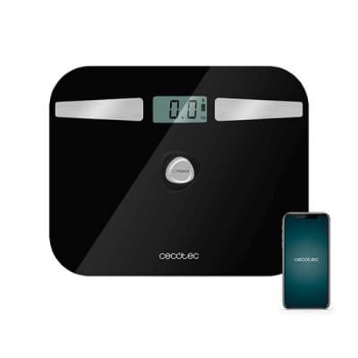 Digital badrumsvåg cecotec ecopower 10200 smart healthy lcd bluetooth 180 kg svart