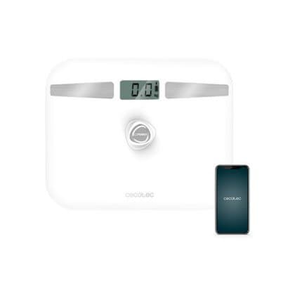 Digital badrumsvåg cecotec ecopower 10200 smart lcd bluetooth 180 kg vit