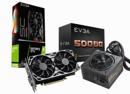 EVGA GeForce GTX 1660 SUPER SC ULTRA GAMING + EVGA 500W BQ PSU BU