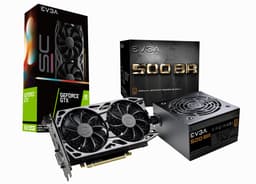 EVGA GeForce GTX 1660 SUPER SC ULTRA GAMING + EVGA 500W BR PSU BU