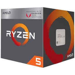 AMD Ryzen5 2400G APU med Vega 11-grafikk (boks)