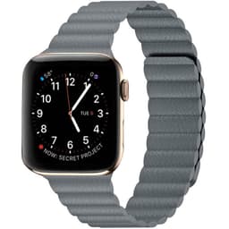 Apple Watch 5 (44mm) nahkainen silmukkahihna - Stone