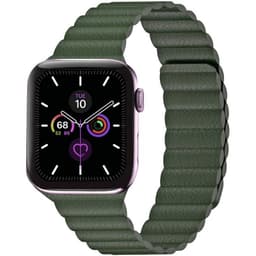 Apple Watch 5 (44mm) Læder loop rem - Army