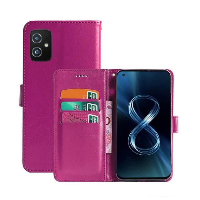 Wallet 3-kort til Asus Zenfone 8 (ZS590KS)  - lyserød