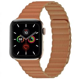 Apple Watch 5 (44mm) nahkainen silmukkahihna - ruskea