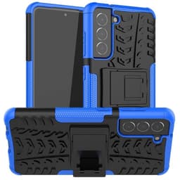 Stødbestandigt cover med stativ Samsung Galaxy S21 FE  - blå