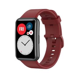 Sport Rannekoru Huawei Watch Fit - Viininpunainen