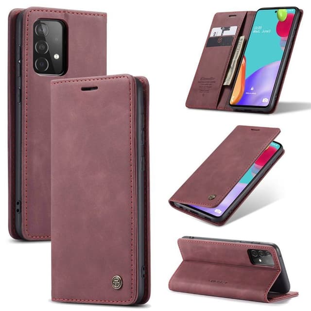 CaseMe Smart FlipCase Samsung Galaxy A72  - Vinröd