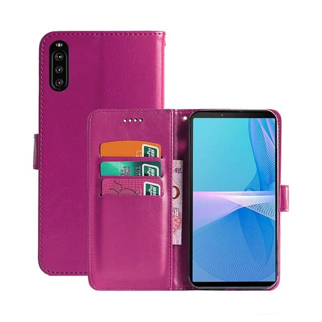 Lompakkokotelo 3-kortti Sony Xperia 10 III  - pinkki