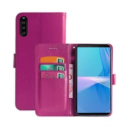 Wallet Cover 3-kort Sony Xperia 10 III  - lyserød