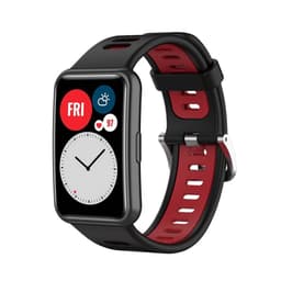 Twin Sport Rannekoru Huawei Watch Fit - Musta/punainen