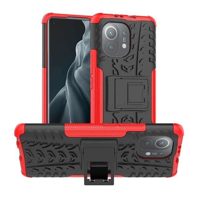 Stødbestandigt cover med stativ Xiaomi Mi 11  - rød