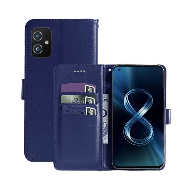 Mobilplånbok 3-kort Asus Zenfone 8 (ZS590KS)  - Mörkblå
