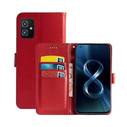 Wallet 3-kort til Asus Zenfone 8 (ZS590KS)  - rød