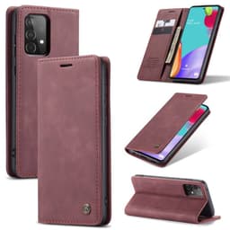 CaseMe Smart FlipCase Samsung Galaxy A52  - viininpunainen