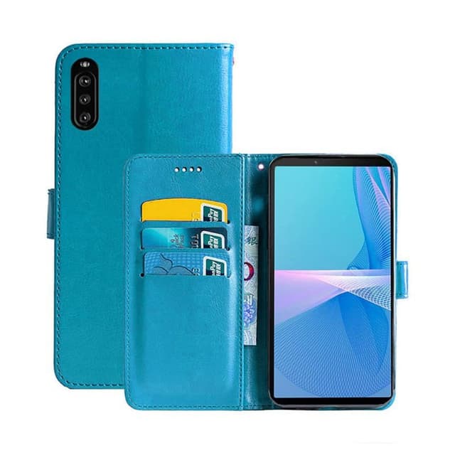 Wallet Cover 3-kort Sony Xperia 10 III  - Lyseblå