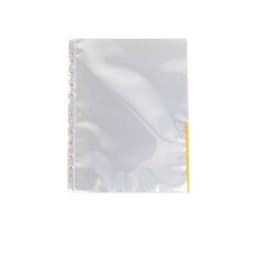ESSELTE Plastlomme A4 105my Transparent Gul 100-pak