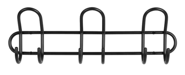 Knaggrekke P3 3 knagger - svart