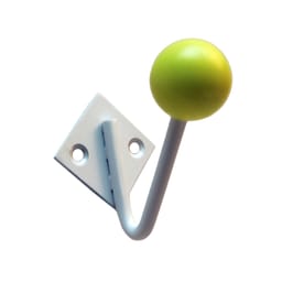 Frakkekrog enkelt U-design - hvid