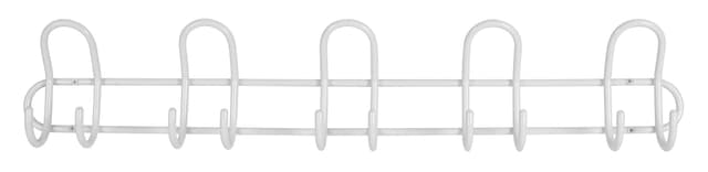 Knaggrekke P5 5 knagger - hvit