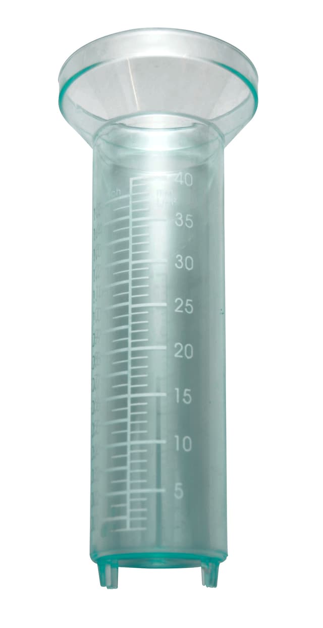 Glas til regnmåler