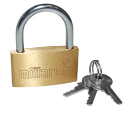 Hængelås messing - 40 mm. "Kampagne"