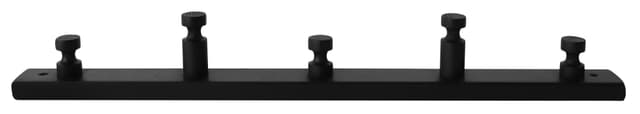 Knopplist i furu - 5 knoppar - svart
