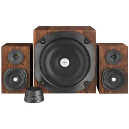 Trust Vigor 2.1 subwoofer høyttalersett (brun)