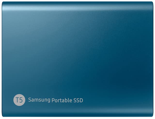Samsung T5 portabel SSD 500 GB (blå) - Elgiganten
