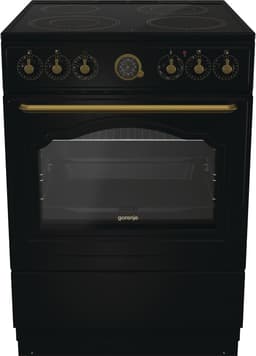 Gorenje Jet Black keramisk komfyr ECS6251CLB