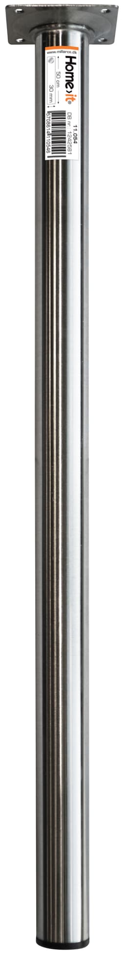 Bordbein 50 cm - dia. 30 mm - børstet stål